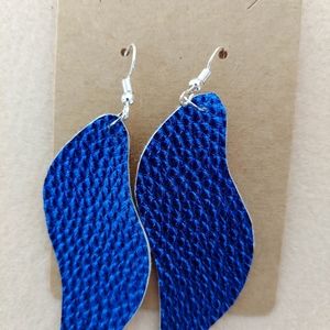 Faux leather earrings